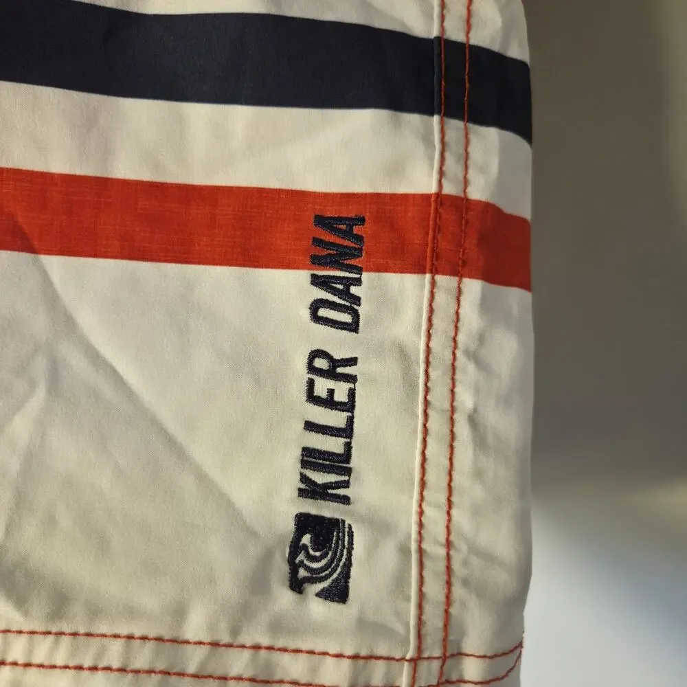 Killer Dana Patriotic Red Blue White Board Shorts Swimming Trunks Mens 38